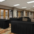 thumbnail image 6 of Table Skirt, Black for 6 Foot Rectangle Tables, 4 Pack - 72 x 30 Inch - Stretch Spandex Fitted Table Clothes, Fabric Table Covers Cocktail Tablecloths for Party, Banquet, Birthday, 6 of 8