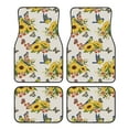 thumbnail image 1 of Kdxio Bird Sunflowers Print Car Floor Mats Universal SUV Front Rear Floor Foot Mats 4-Piece Full Set with Non-Slip Rubber Backing Car Accessories for Most Cars, 1 of 7