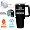 thumbnail image 2 of Fathers Day Gift For Dad - Birthday Gifts For Dad From Daughter, Son, Kids - Husband Gifts - Unique Birthday Present Ideas For Father, Husband, New Dad, Bonus Dad From Daughter, Son - 40 Oz Tumbler, 2 of 5
