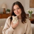 thumbnail image 4 of Plush Chinchilla Stuffed Animal Soft Fluffy Yellow Chinchilla Plush Toys 7 Inch Cuddly Stuffed Chinchilla Doll for Student Comfort Playtime Bedroom Decor Birthday Gift Yellow 1, 4 of 8