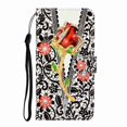 thumbnail image 1 of Dteck Case For Samsung A71 6.7 inch (2020), 3D [Wallet Stand] Kickstand Credit Cards Slot Cash Pockets PU Leather Flip Wallet Case, Black Flower, 1 of 5