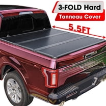 5.5FT Tonneau Cover Hard 3-Fold Fit For 2015-2025 Ford F150 F-150 Truck Bed
