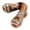 Blue, variant on Modisza Open Toe Bohemia Platform Sandals Flower Ankle Strap Wedge Slide Sandal Summer Dressy Low Heels Beach Walking Shoes Beige 6