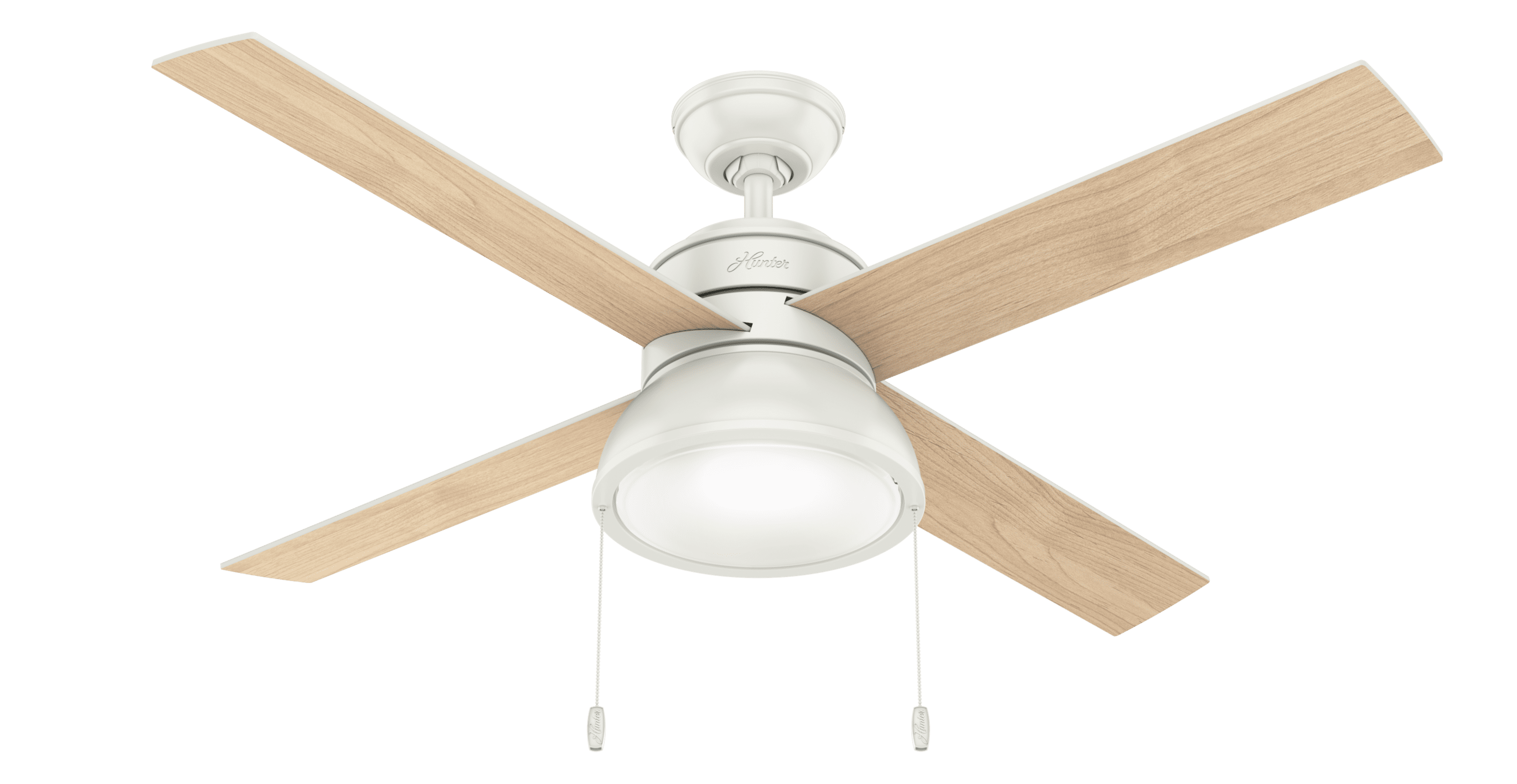 Hunter 52  Loki Ceiling Fan With LED Light Kit And Pull Chain 