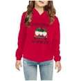 thumbnail image 2 of Lovskoo Girls' Sweatshirts Half Zipper Long Sleeve Pullover Tops Crop Tops Kids Fleece Sweatshirts For 5-14 Years Navy, 2 of 7