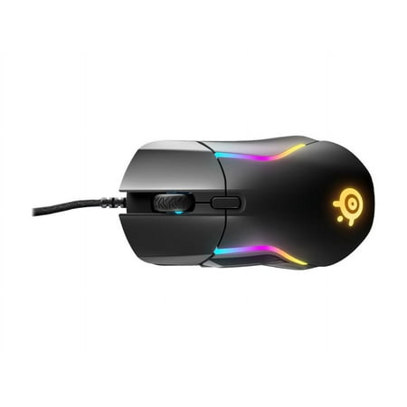 SteelSeries - Rival 5 Wired Optical Gaming Mouse with RGB Lighting - Black