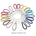 thumbnail image 2 of ZheElen 10 Pieces Keychain Lanyard Pendant Replacement Leather Wrist Strap Removable Keyring Key Chain Holder Craft Color Random, 2 of 6