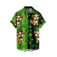 thumbnail image 2 of Mens St Patricks Day Shirt Irish Festival Casual Button-Up Shirt Irish Flag & Celtic Knot Design Business-Casual Style St Patricks Day Polo Shirt Men Young Mens Clothes, 2 of 3