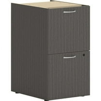 HON Mod Support Pedestal - 15"W 15" x 20" x 28" - 2 x File Drawer(s) - Finish: Slate Teak Laminate, Drawer