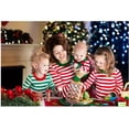 thumbnail image 3 of Pijamas navideños a juego para toda la familia, pijamas de algodón para mujer, ropa de dormir para hombre, pijamas de manga larga, 3 of 5