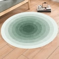 thumbnail image 6 of round Carpet, Soft Floor Mat, Plush Pile, Non-slip Backing, for Living Room Sofa and Bedside, Study Area Sound Absorption, Green, by FAJHHA, 6 of 8