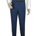 thumbnail image 3 of Men's ENZO Linen Spring Summer Suit Light Weight Breathable E58302-2 Navy Blue, 3 of 9