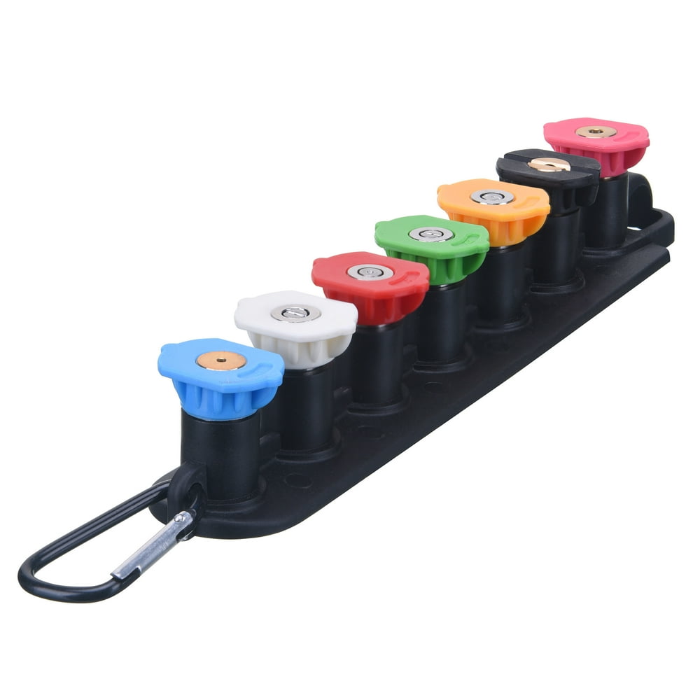 M MINGLE Pressure Washer Tips Set with Nozzle Holder, 7 Nozzle Tips, 1/