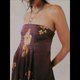 thumbnail image 4 of Vestido Maxi Floral para Mujer, Sin Mangas, Espalda Descubierta, Corte A, , Fluido, con Espalda Hueca y Tirantes Finos Marrón L, 4 of 8