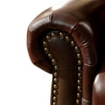thumbnail image 2 of Leatherette Loveseat Snug, Brown, 2 of 3