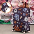 thumbnail image 4 of Darkpurple Daisy Flower Orange Petals Pattern Luggage Cover Fashion Suitcase Cover Baggage Covers Fit 25-28 Inch Luggage (Go Travel), 4 of 5