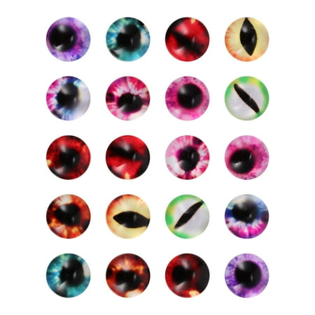 

20pcs Doll Glass Patches DIY Jewelry Making Patches Glass Eye Cabochons Accessories