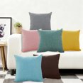 thumbnail image 1 of Almohada lumbar de terciopelo - Cojín de 40 cm de color sólido para sofá, cama y apoyo de la espalda de oficina • Juego de una sola pieza, 1 of 6