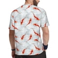 thumbnail image 2 of Wukai Koi Fish Corals,Spring Summer Print Men's Short-Sleeved Mesh T-Shirt,Quick-Dry Short Sleeve Workout T-Shirt-X-Small, 2 of 8