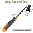 thumbnail image 2 of Weed Puller Tool,Portable Garden Weeder Tool,2024 New Durable Weeding Tools Gardening,Weed Puller,for Vegetable Gardening Backyard Farm Planting & Uprooting Weeding Tool(Black Rubber Handle), 2 of 7
