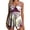 Z214 White, variant on Mifsaly Women's Tankini Swimsuit Floral Printed Two Piece Bathing Suits Handkerchief Hem Tie Front Vacation Modest Swimwear with Boyshorts M