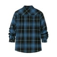 thumbnail image 3 of Aloohaidyvio George Flannel Shirt for Men Long Sleeve Regular Fit Button Down Casual Plaid Shirt, 3 of 5