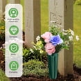 thumbnail image 5 of GIXUSIL 6 Sets Cemetery Vases with Spikes, Foam Floral, Grave Flower Holder, Headstone Flower Holder for Memorial Cemetery Decorations Cone Vase for Flowers Grave Accessory, 5 of 7