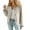 Beige, variant on VISALY Women Oversized Trench Coat Plaid Lined Lapel Long Sleeve Button Down Casual Crop Jacket Fall Lightweight Trendy Outwear with Pockets Beige L
