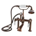 thumbnail image 1 of Cahaba CCLRM01ORB Traditional Rim-Mounted Tub Filler with Handshower, Oil Rubbed Bronze, 1 of 1