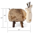 thumbnail image 6 of Wooden Reindeer Personalized Banks - Animal Figurine Coin Holder for Girls & Boys with Custom Engraving - Wooden Saving Money Box, 6 of 6