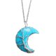 thumbnail image 2 of Collares pendientes de cristal, collar con colgante de árbol envuelta, natural I Yuyangstore Collar Piedra Luna, 2 of 5