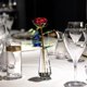 thumbnail image 3 of Flor de rosa roja de cristal con hojas verdes, jarrón de cristal para aniversario de boda/esposa, regalos románticos para siempre para el día de San Valentín/cumpleaños/boda Sincero Electrónica, 3 of 4
