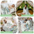 thumbnail image 6 of Throw Blanket Fleece Throw Blanket 40x50in, Happy Easter Words Bunnies Soft Lightweight Bed Blankets Watercolor Eggs Tulip Fuzzy Couch Blankets for All Season, 6 of 9