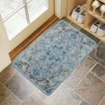 thumbnail image 4 of Bohemian Blue National Design Carpet Door Mat Welcome Door Mat for Front Door, Home Entrance, Yard, Floor, Patio, Non Slip Spring Summer Welcome Mat Indoor Outdoor Doormat 30"*17", 4 of 6