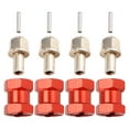 thumbnail image 2 of 12mm Hex Wheel Hub Adaptor 15mm Extension Combiner Coupler Red, 2 of 8