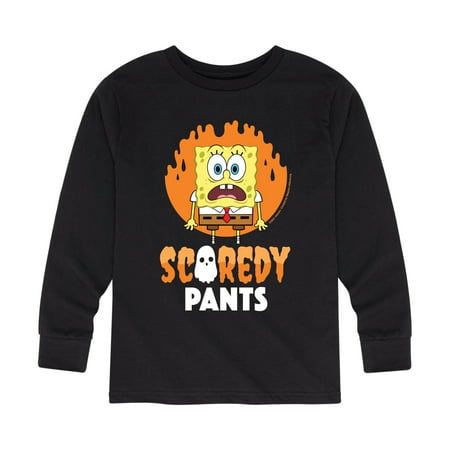 

SpongeBob SquarePants - SpongeBob Scaredy Pants - Toddler And Youth Long Sleeve Graphic T-Shirt