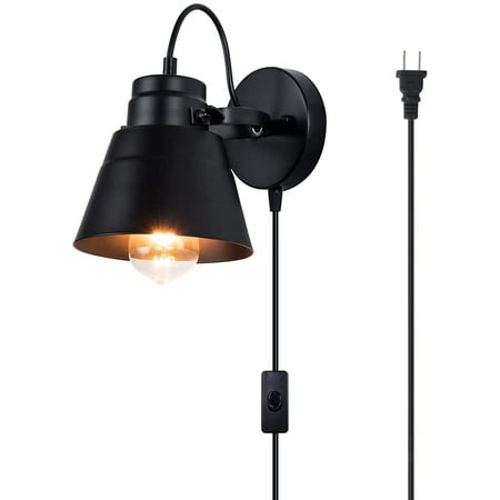 Matte Black Plug In Wall Sconce Modern Rotatable Lamp With 5ft Cord On Off Switch For Bedroom Living Room Reading Kitchen Laundry Hotel Canada - Flush Mount Wall Sconce Plug In Matte Black Plug In Wall Sconce Modern Rotatable Lamp With 5ft Cord On Off Switch For Bedroom Living Room Reading Kitchen Laundry Hotel Canada - Flush Mount Wall Sconce Plug In