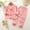Pink5, variant on Cethrio Pajama Sets for Girls, Gifts Long Sleeve 2 Piece Cotton Sleepwear Sets Watermelon Red Size 3M-16T