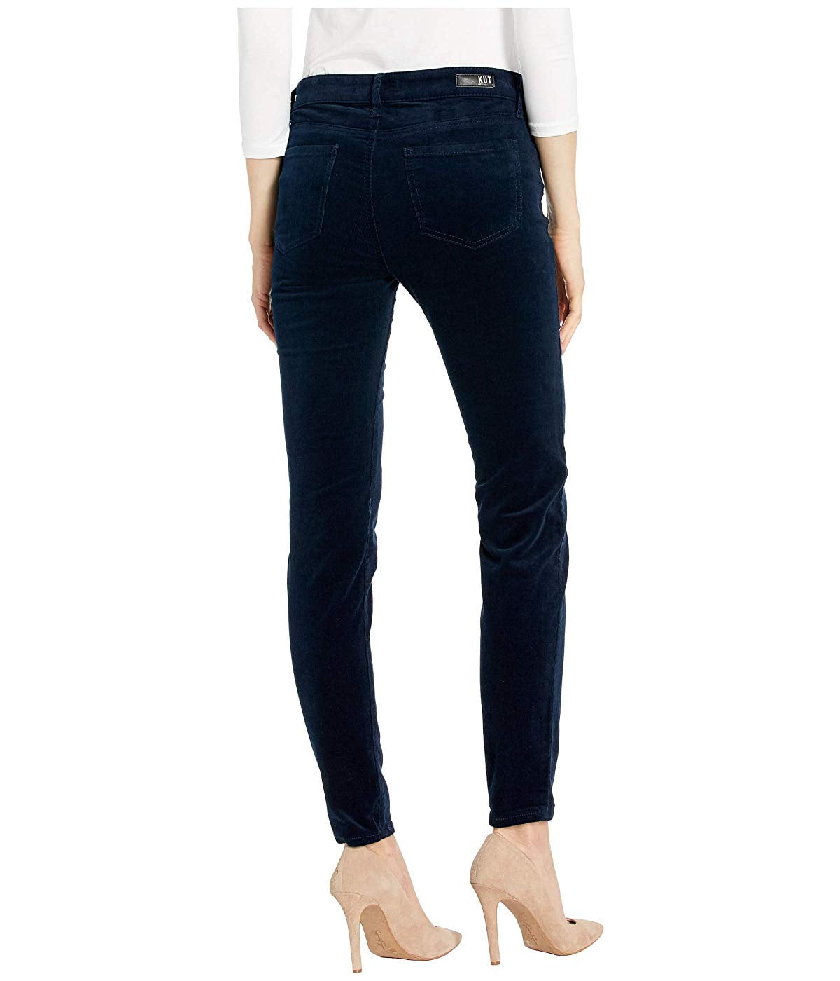 KUT from the Kloth - KUT from the Kloth Diana Skinny Corduroy Navy - Walmart.com - Walmart.com