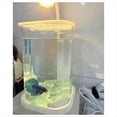 thumbnail image 3 of Mini Acuario de Cristal de Escritorio con Luz LED de Cristal de Colores, Adorno de Escritorio, Lámpara Ornamental de Alta Gama B, 3 of 5