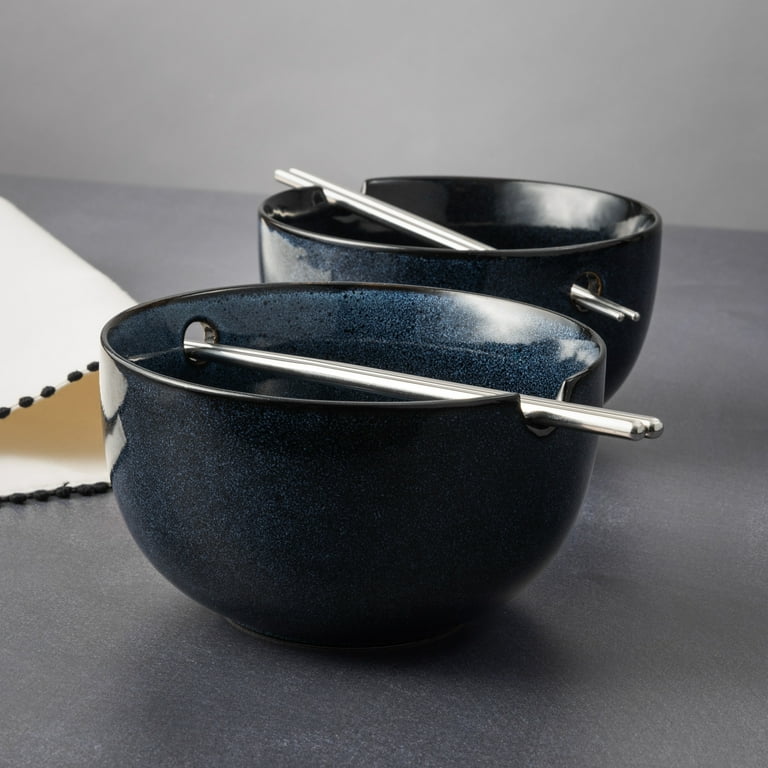 Thyme & Table Atlantic Collection 2 Pack Ramen Bowl Set with