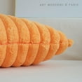 thumbnail image 5 of Sanmadrola Throw Pillow Covers 18x18 inch Pack of 2 Faux Fur Plush Decorative Throw Pillow Covers Couch Cushion Case Soft Pillow with Velvet Back for Sofa, Bed, Living Room, Orange, 5 of 7