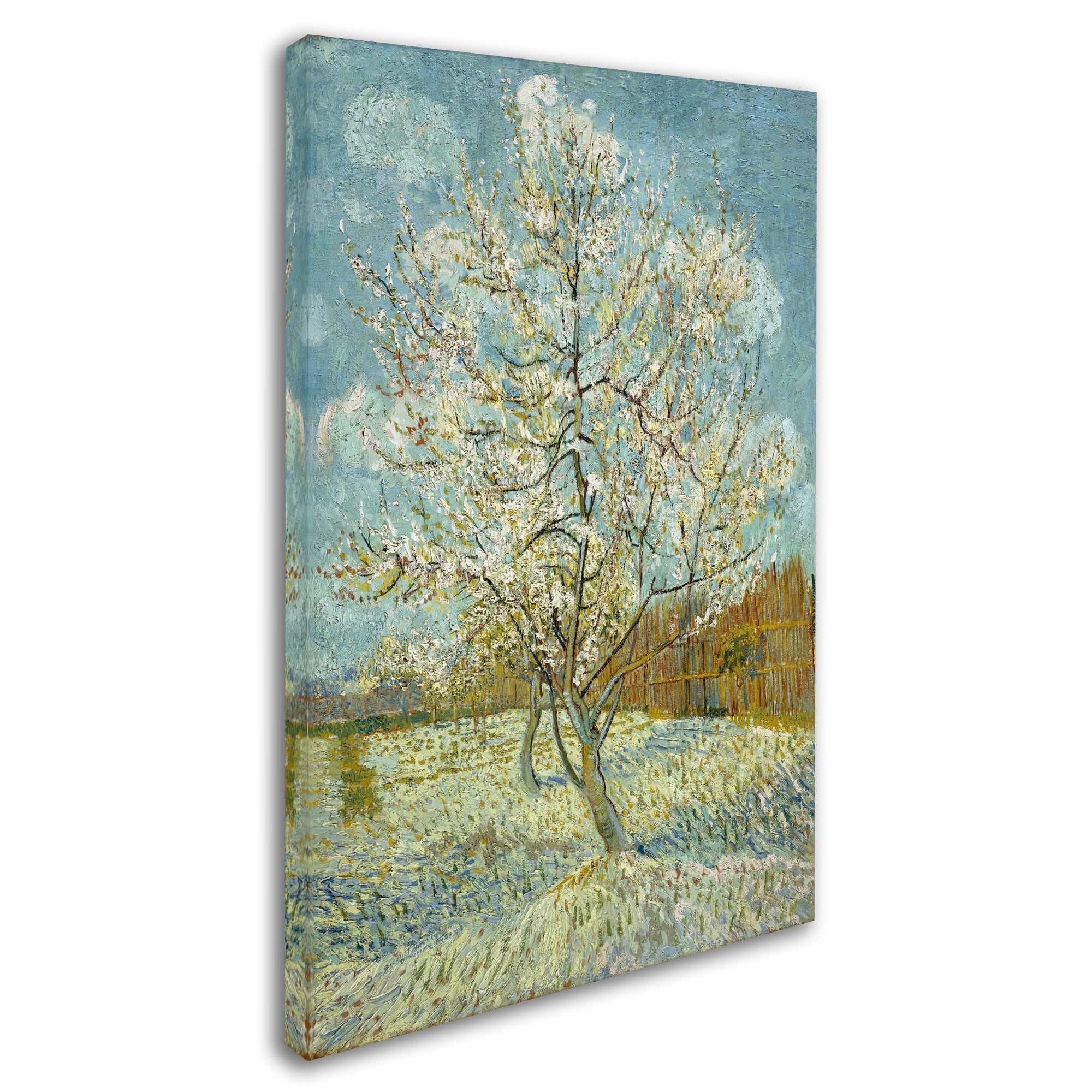 Trademark Fine Art 'The Pink Peach Tree' Canvas Art by Van Gogh