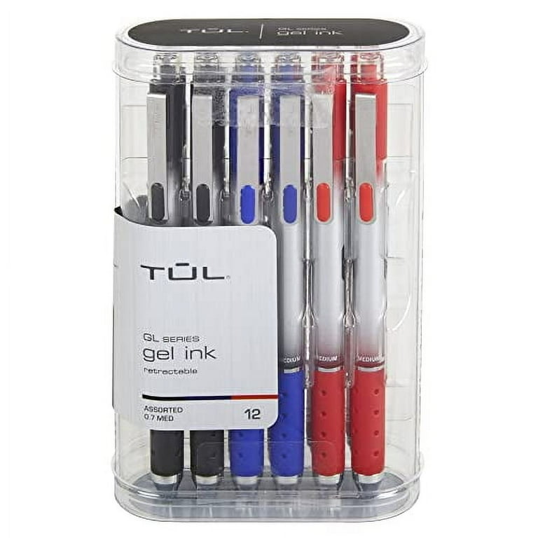 TUL Office Supplies Retractable Gel Pens, Medium Point,