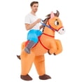 thumbnail image 3 of Disfraces inflables de pato, vaquero, caballo, mascota de Anime, juego de rol de lujo, fiesta de Halloween, disfraces de Cosplay, trajes de vestido para adultos, 3 of 4