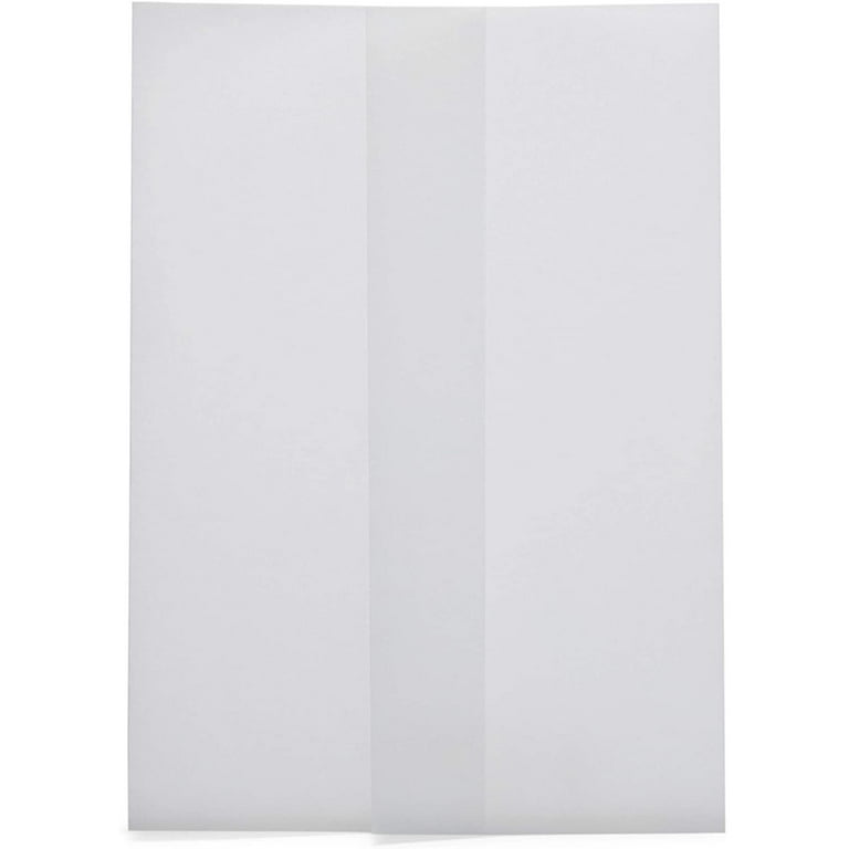 100 Sheets 8.5 x 11 in Translucent Vellum Paper - 93gsm/63lb Printable  Tracing Paper for Invitation, Sketching and Card Overlays