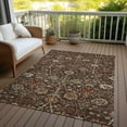 thumbnail image 6 of Addison Rugs Chantille Indoor/Outdoor Transitional Floral Chocolate Washable Rectangle Rug, 10' x 14', 6 of 6