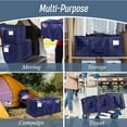 thumbnail image 4 of Cinvoph 30"x14"x13" Moving and Storage Bags, Heavy Duty, Large Packing Totes Supplies for Blanket, Comforter, Pillow, Bedding with Zipper Wide Open Design, Blue, 4 of 7