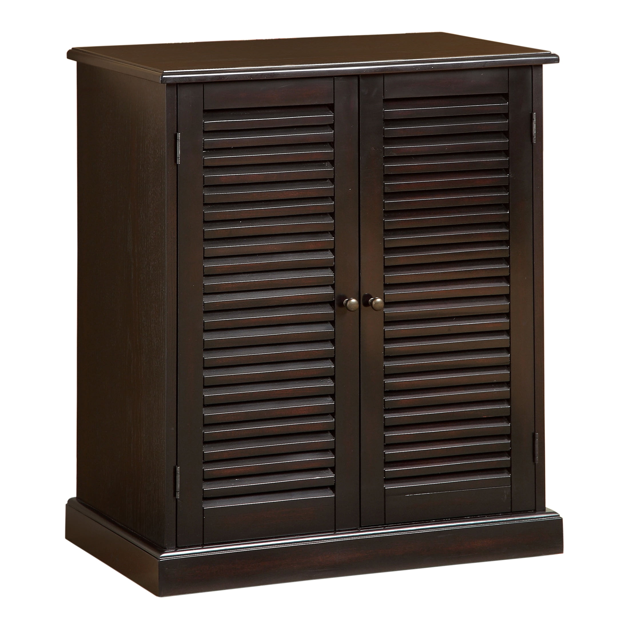 Furniture of America Johnson 2-Door Shoe Cabinet, Espresso