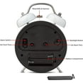 thumbnail image 5 of Analog Alarm Clock Extra Loud Twin Bells Retro White 4 Inch Silent Non-Ticking Q, 5 of 5